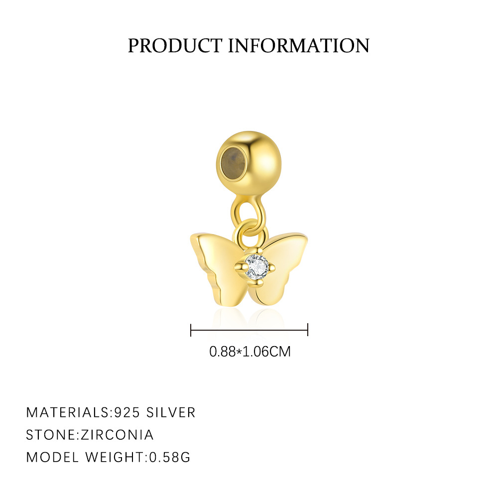 S925 Sterling Silver Zircon Pendant