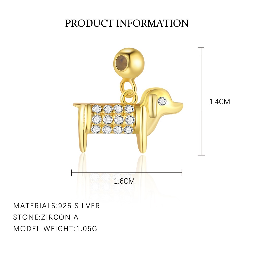 S925 Sterling Silver Zircon Pendant