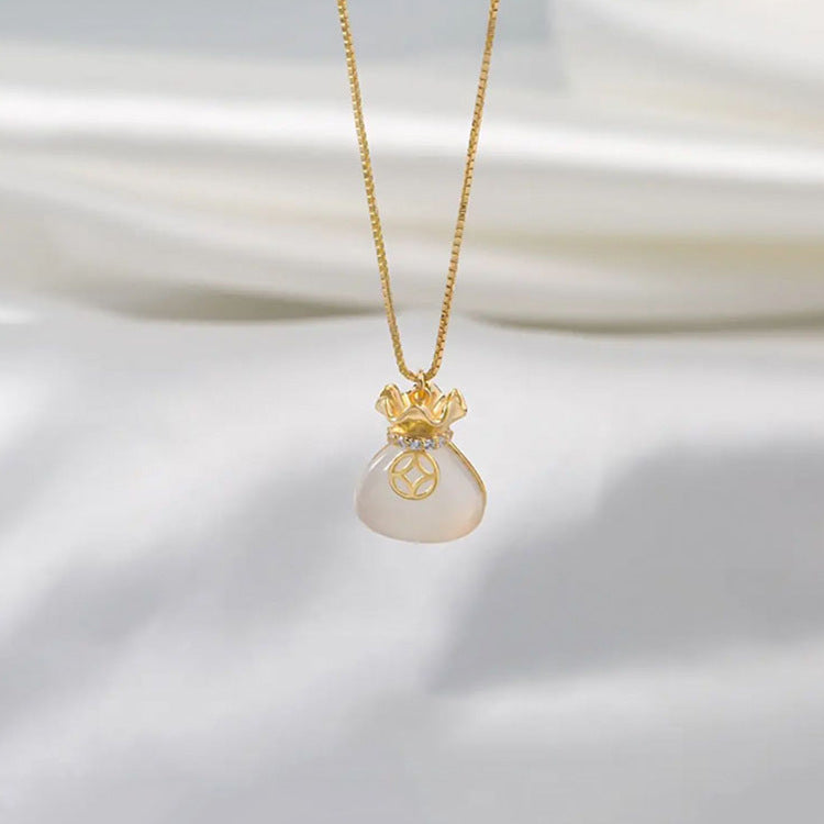 Lucky Bag Necklace - Gold