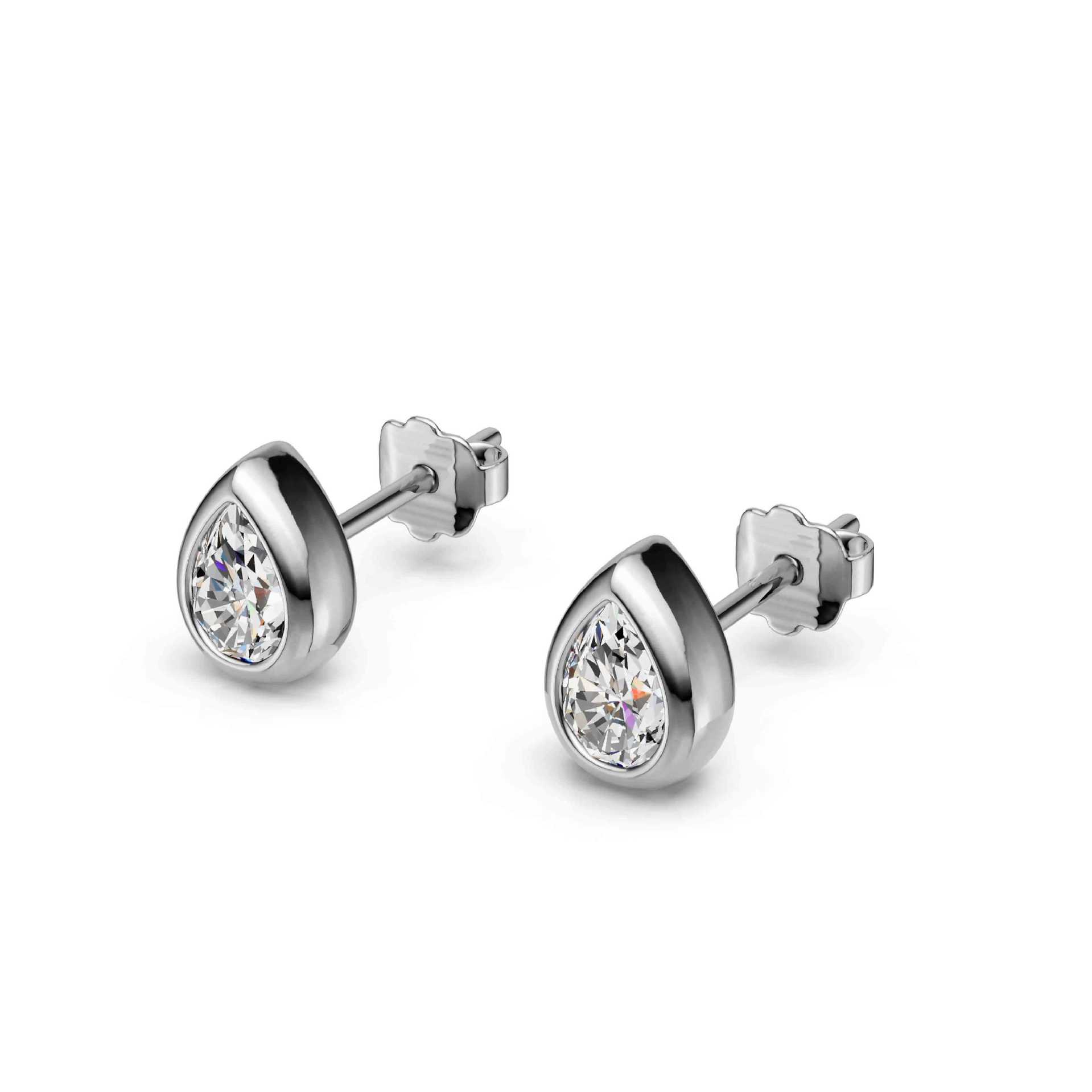 S925 Sterling Silver Moissanite Stud Earrings
