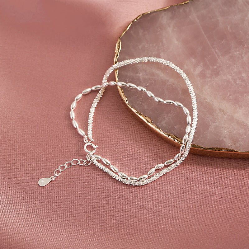 Starry Sky Double layered Bracelet - Silver