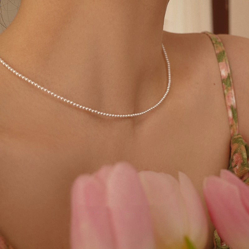 925 sterling silver pearl necklace