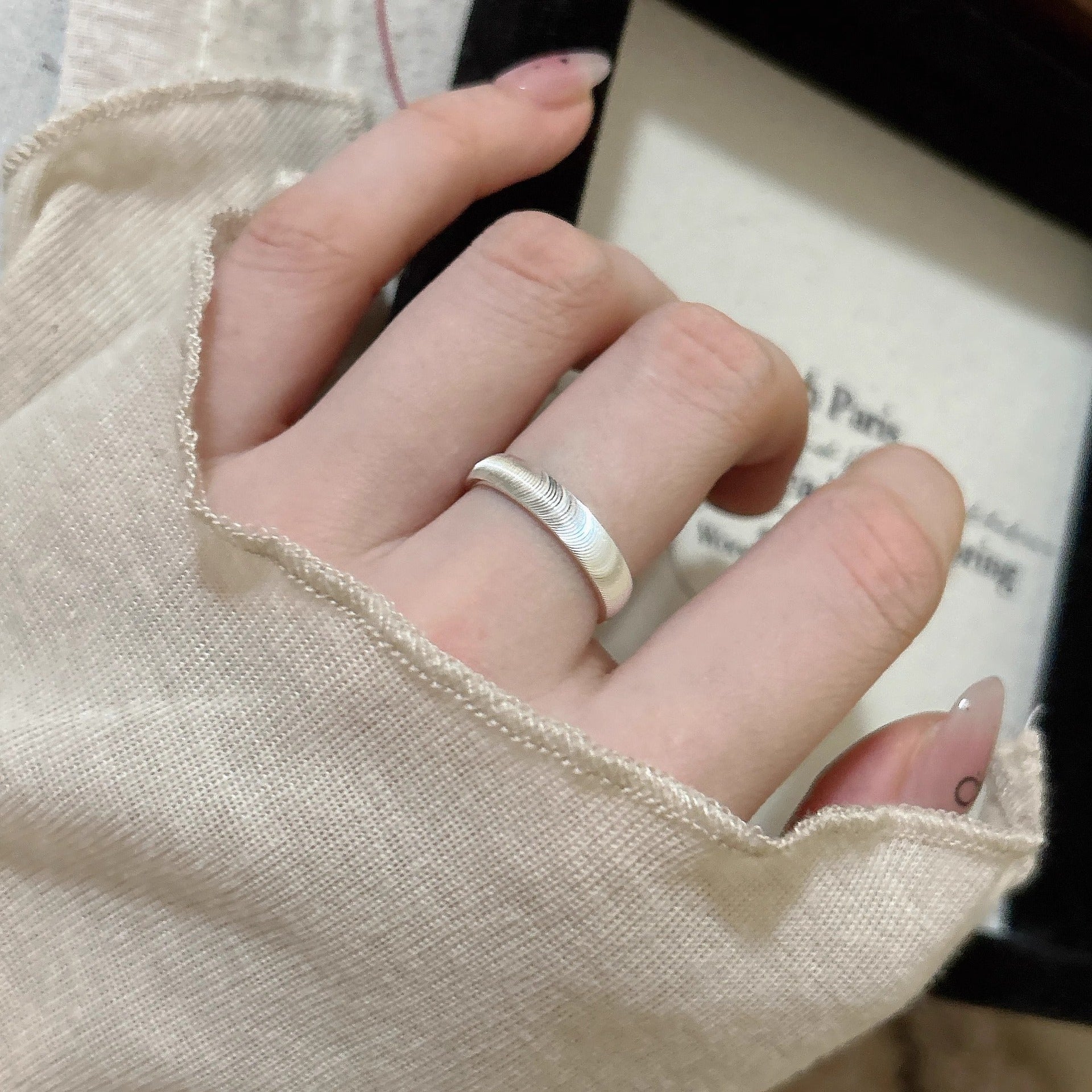 S999 Silver Open Ring