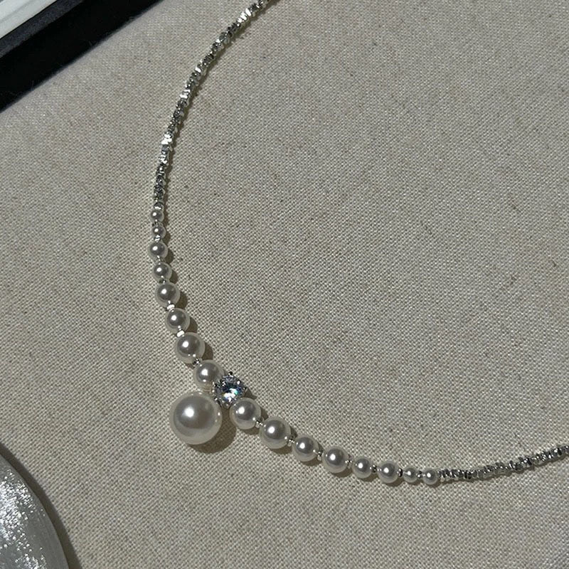 925 sterling silver pearl necklace
