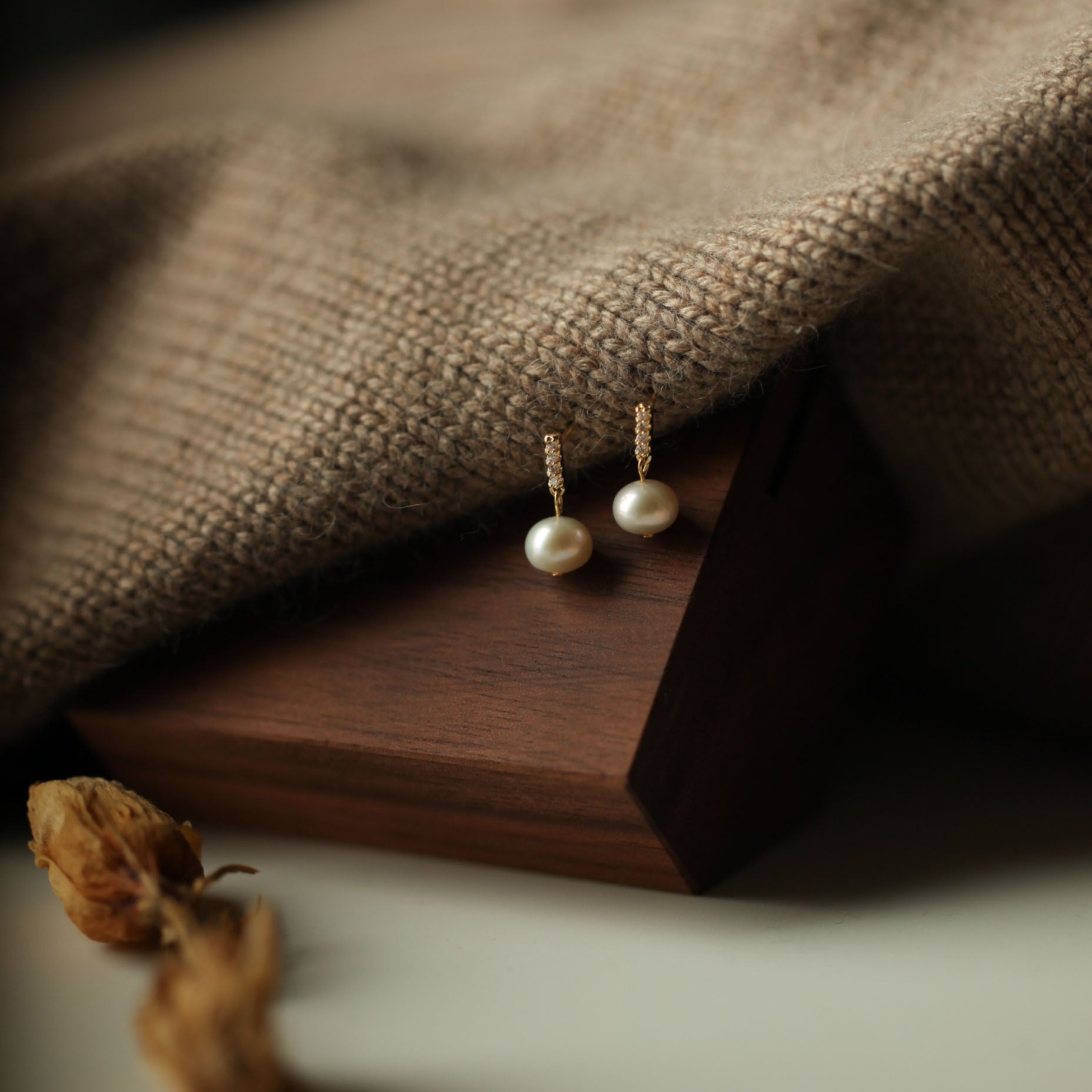 925 sterling silver freshwater pearl earrings