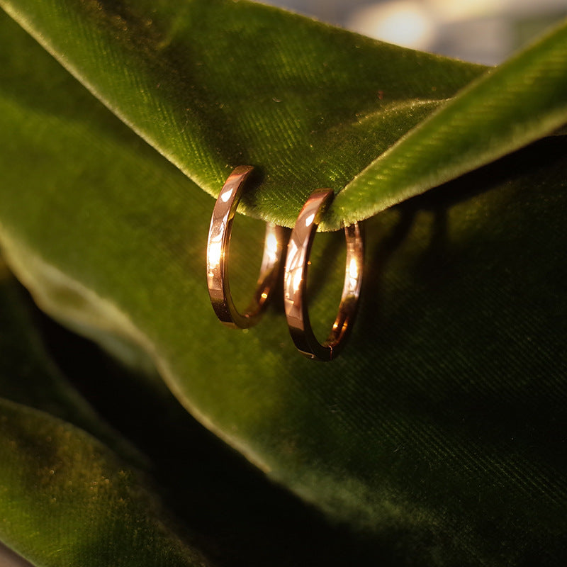 925 sterling silver earrings - champagne golden