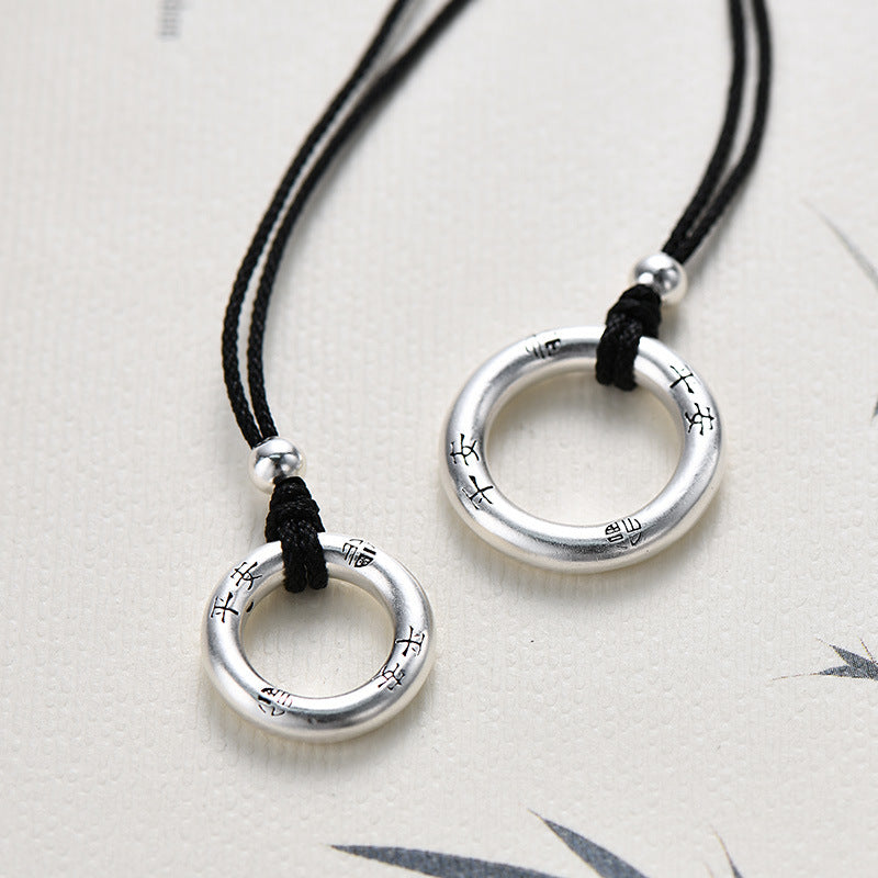 999 silver couple necklace