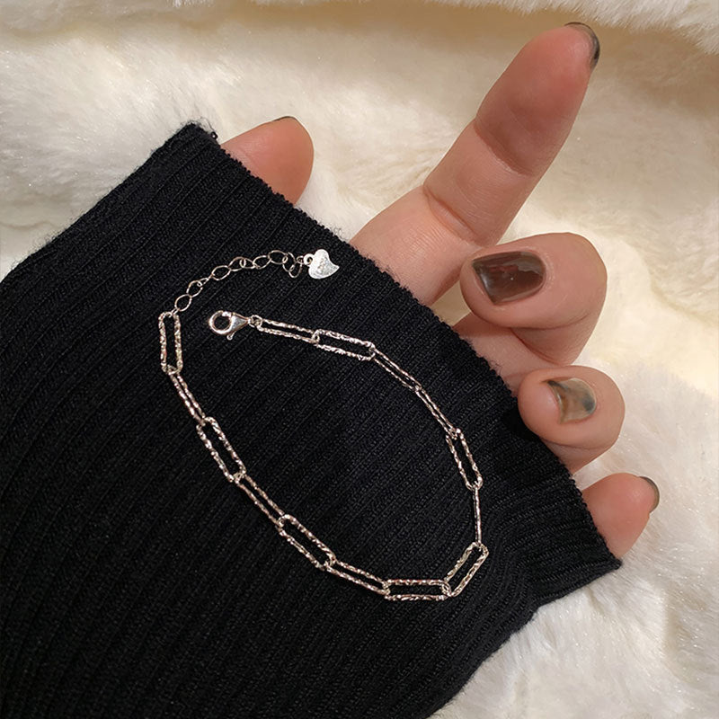 23/2000  S925 silver glitter bracelet-silvery