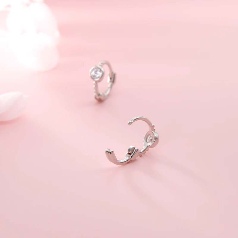 925 sterling silver earrings - silvery