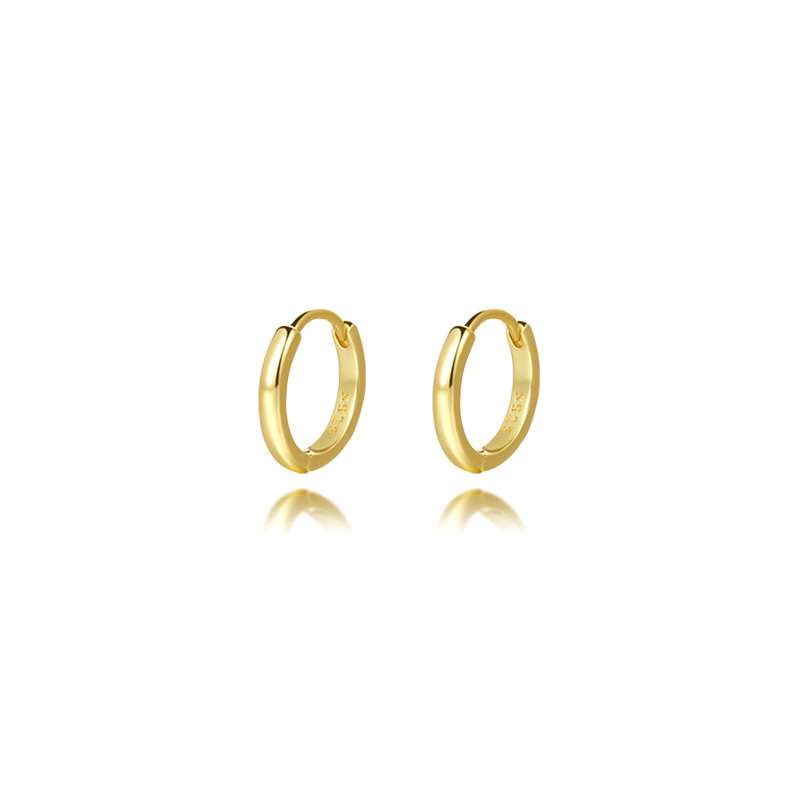 S925 silver smooth-finish earrings