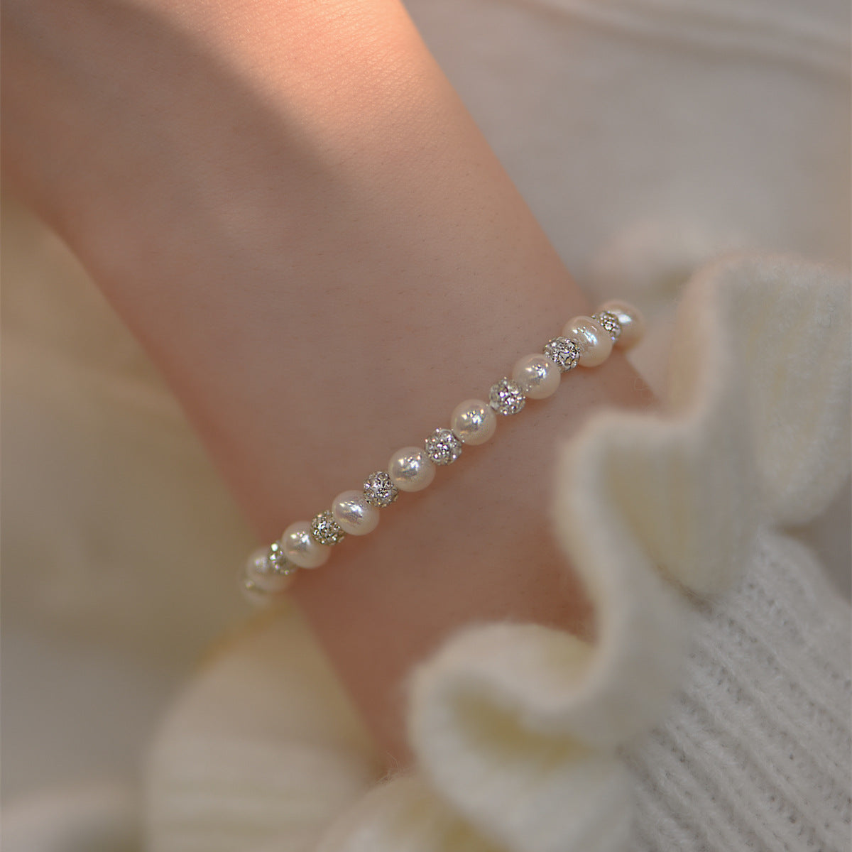 Pearl Bracelet - Silver