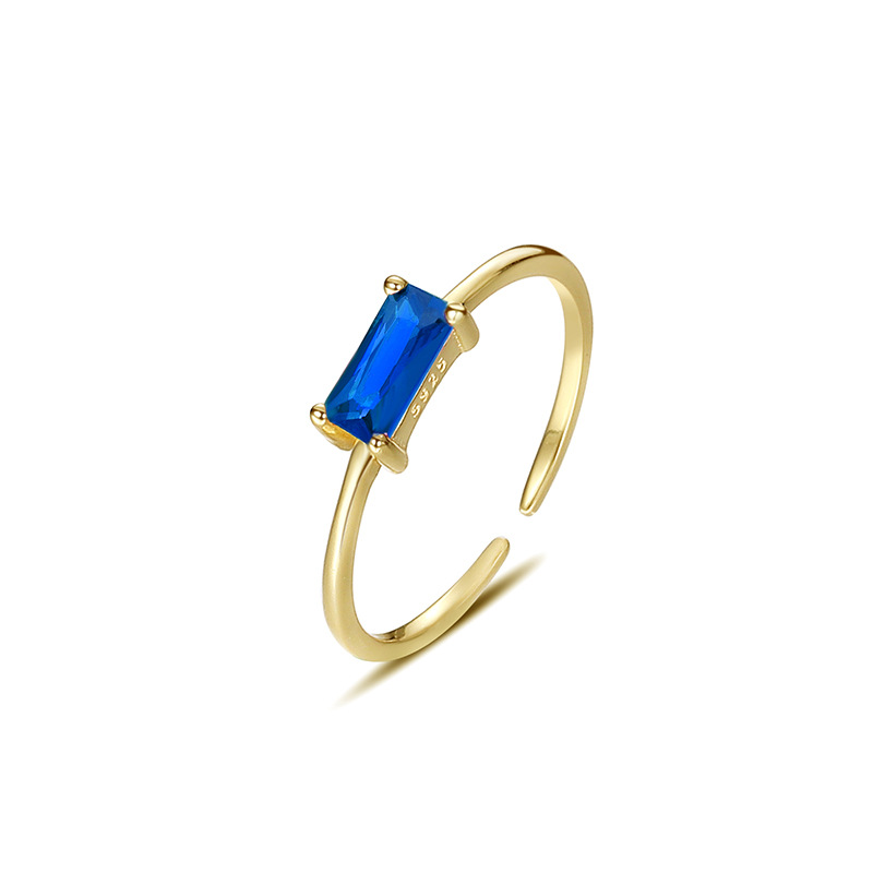 925 Sterling Silver Square Cubic Zirconia Ring