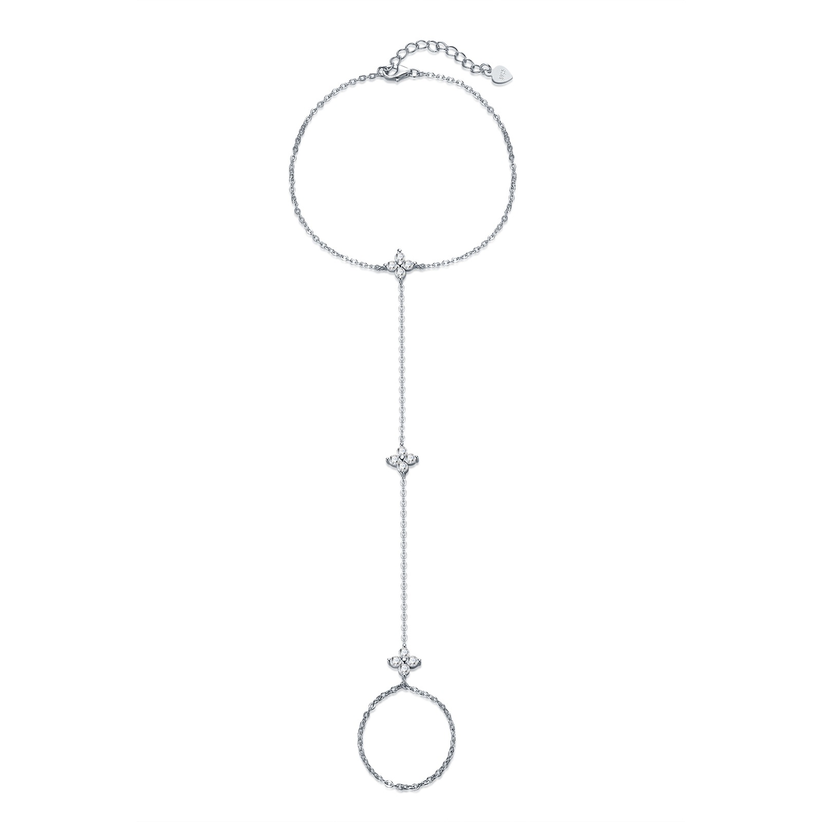Non-fading S925 Silver Stackable Moissanite Bracelet