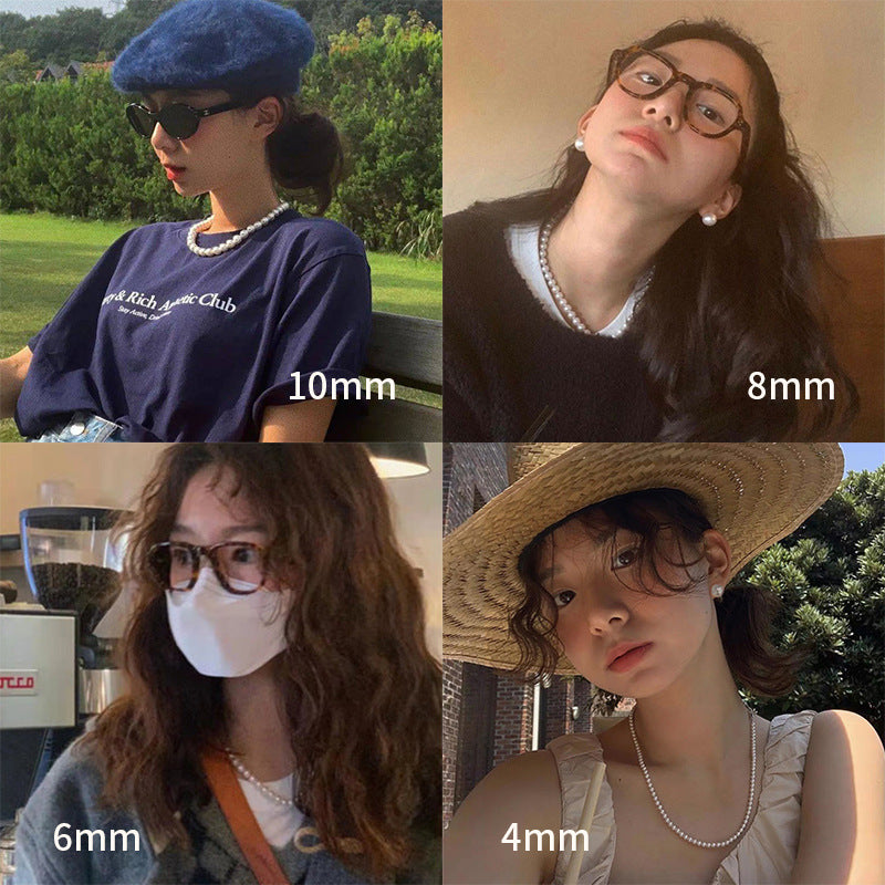 S925 sterling silver Shijia pearl necklace