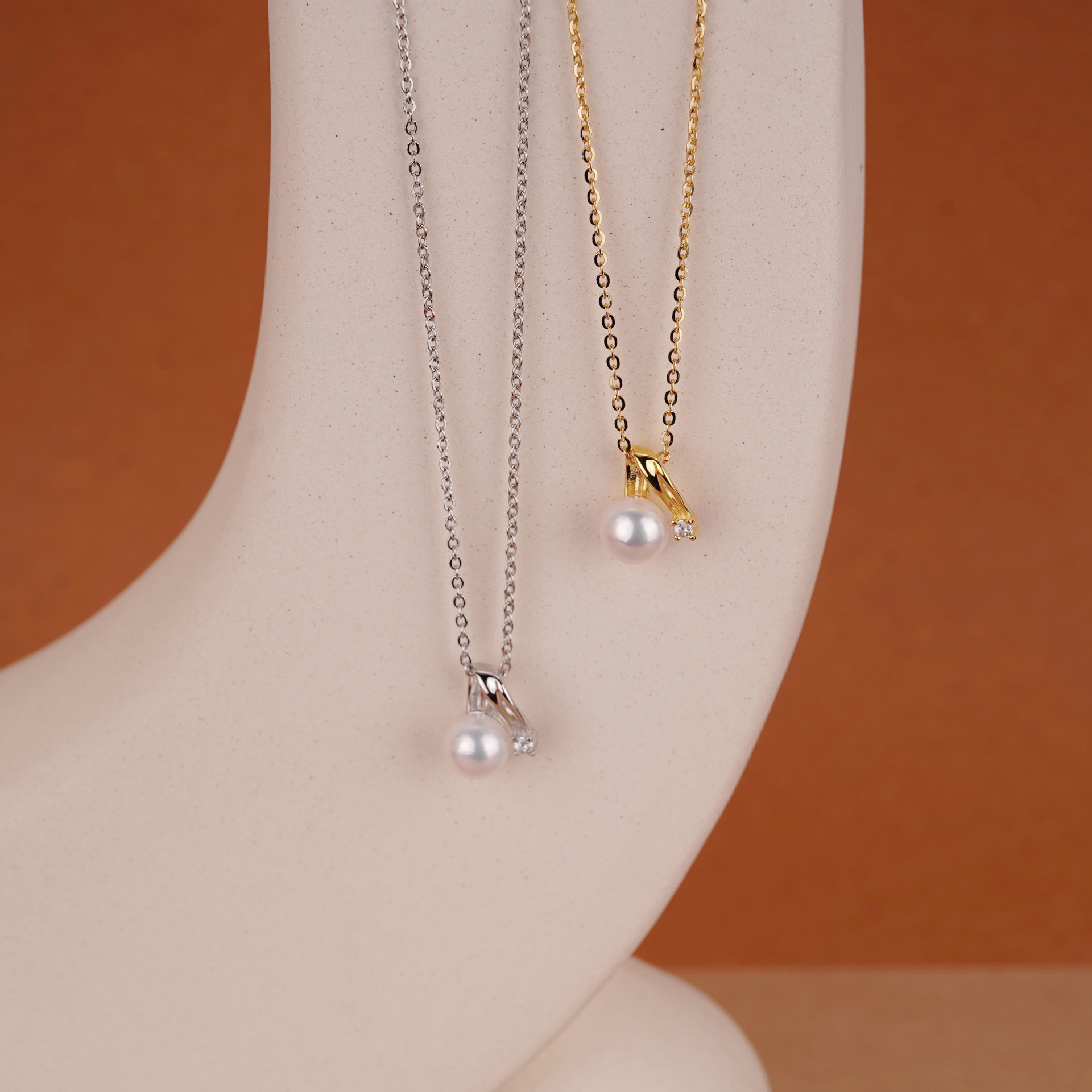 925 sterling silver freshwater pearl pendant necklace