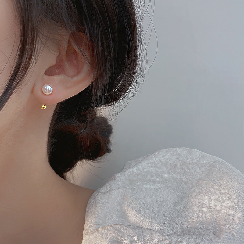 925 sterling silver freshwater pearl earrings