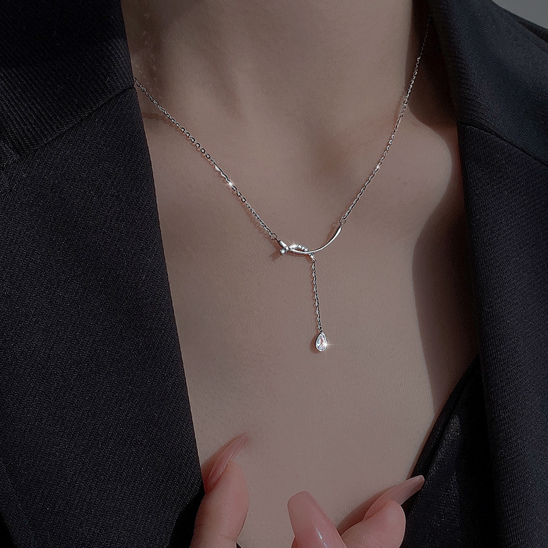 925 sterling silver tassel pendant necklace