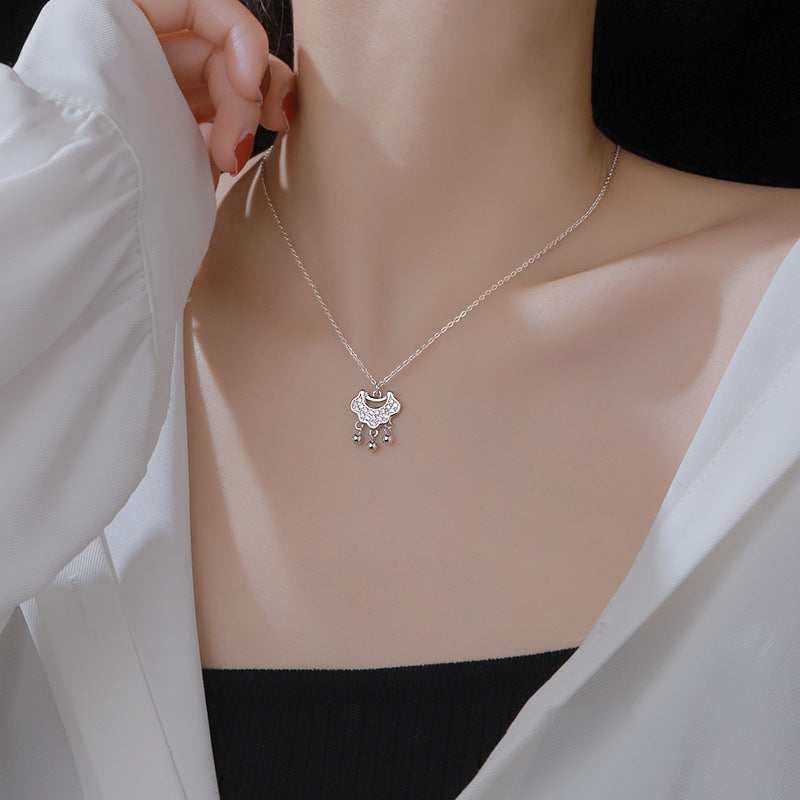 925 sterling silver necklace - silvery