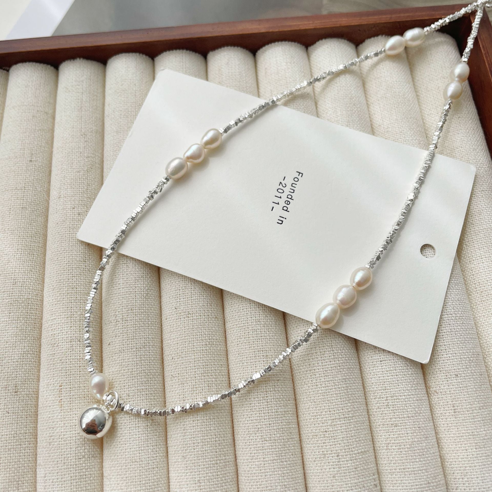 925 sterling silver freshwater pearl necklace