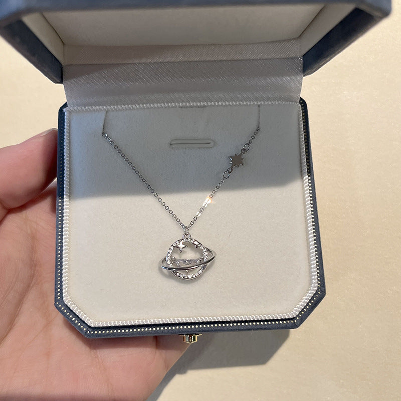 Planet Necklace - Silver