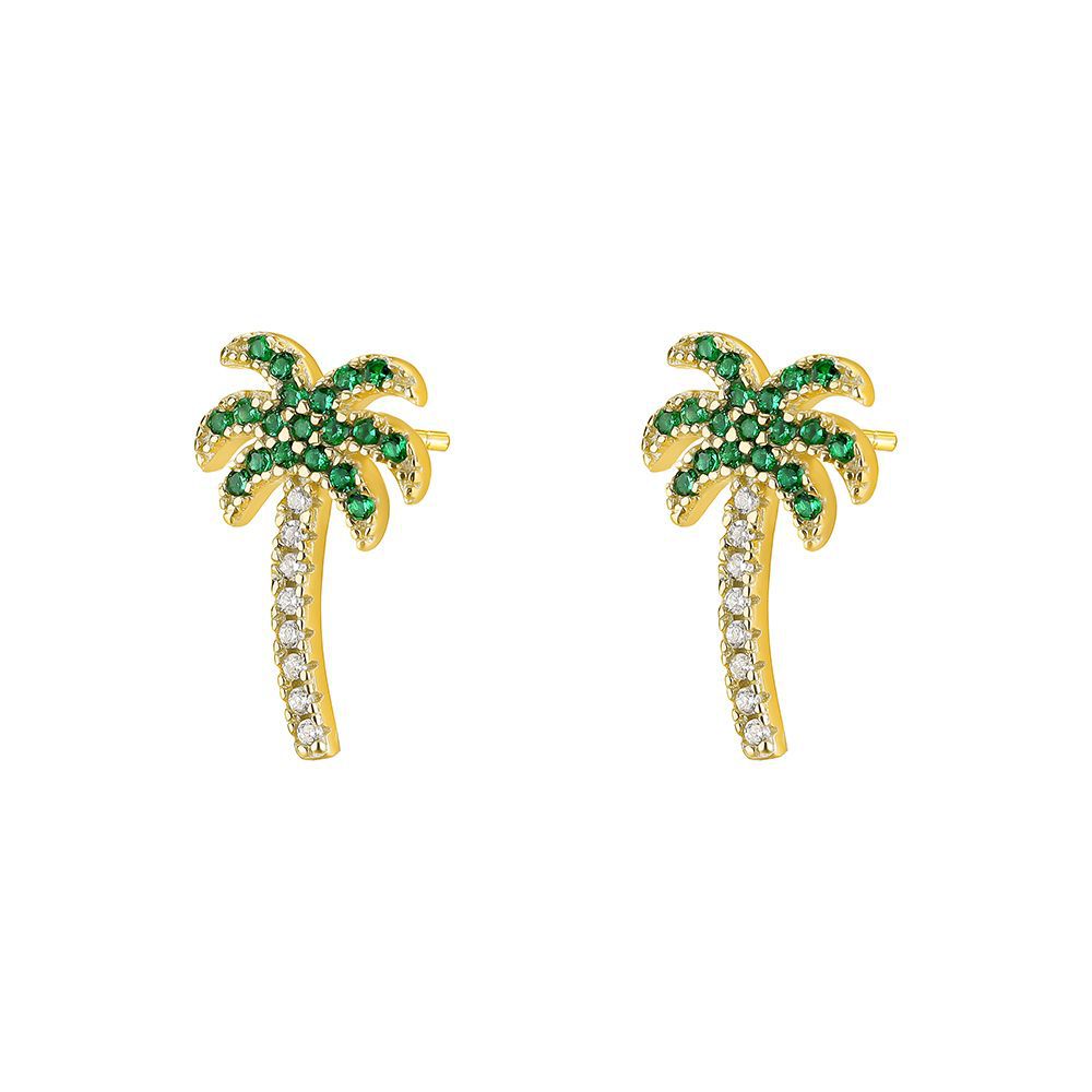 S925 Sterling Silver Zircon Stud Earrings