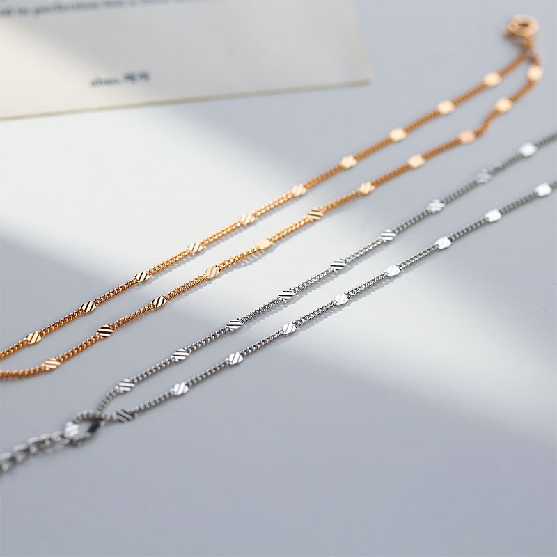 925 sterling silver ankle chain