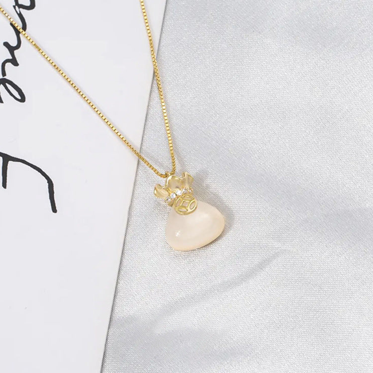 Lucky Bag Necklace - Gold