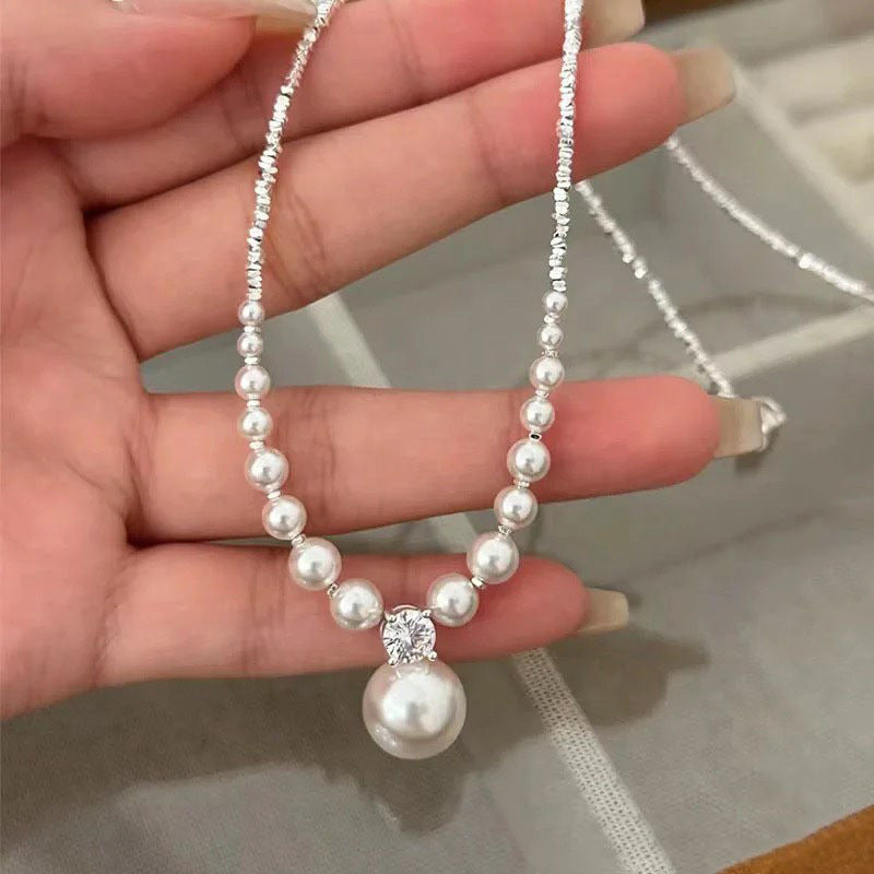 925 sterling silver pearl necklace