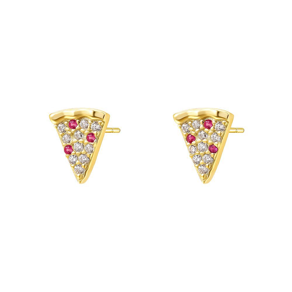 S925 Sterling Silver Zircon Stud Earrings