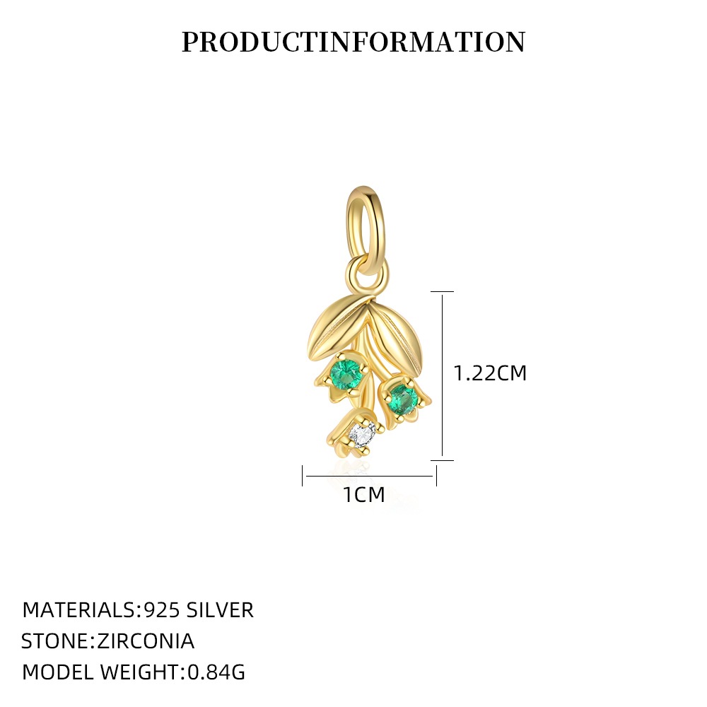 S925 Sterling Silver Pendant Set with Multi-colored Cubic Zirconia