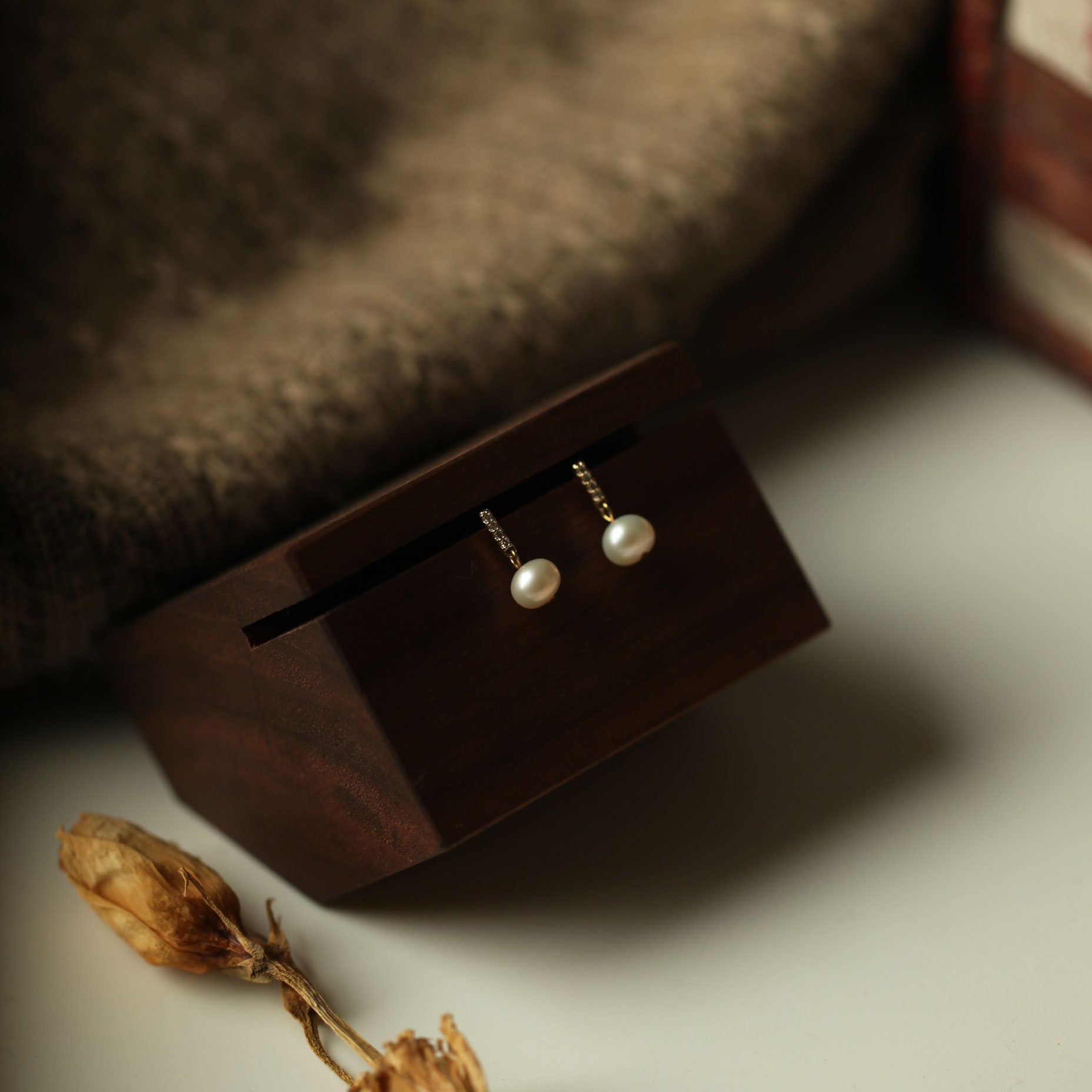 925 sterling silver freshwater pearl earrings