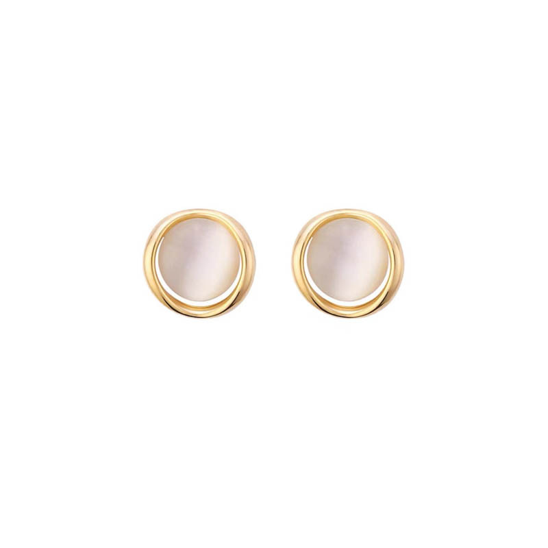 925 sterling silver cat eye stone earrings