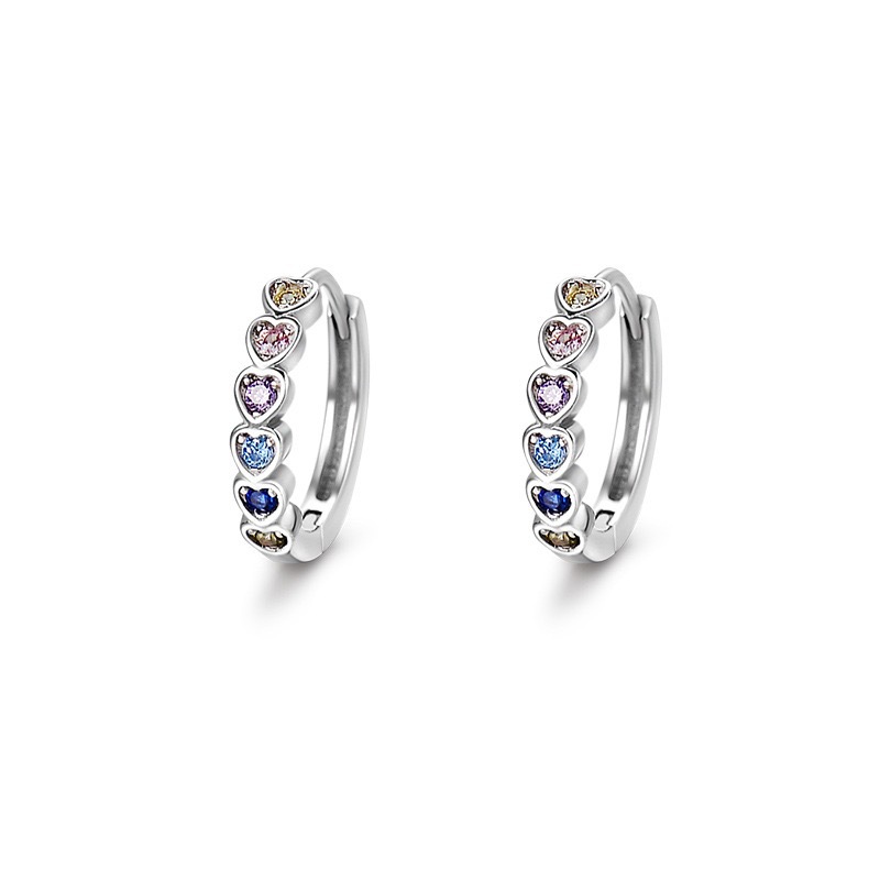 925 sterling silver earrings - silvery