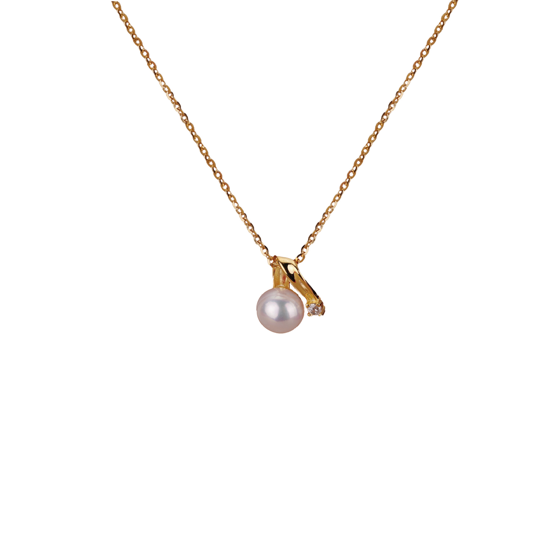 925 sterling silver freshwater pearl pendant necklace
