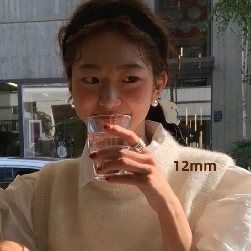 S925 pure silver pearl earrings