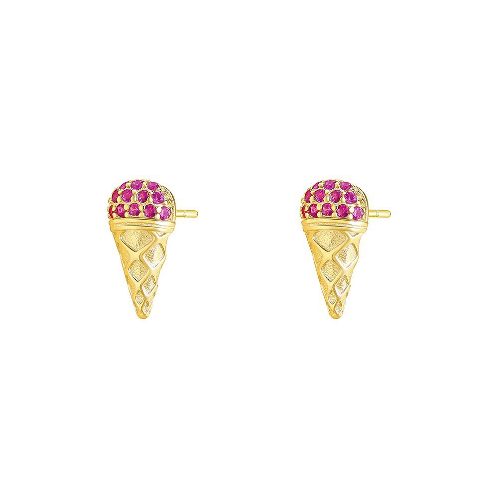 S925 Sterling Silver Zircon Stud Earrings