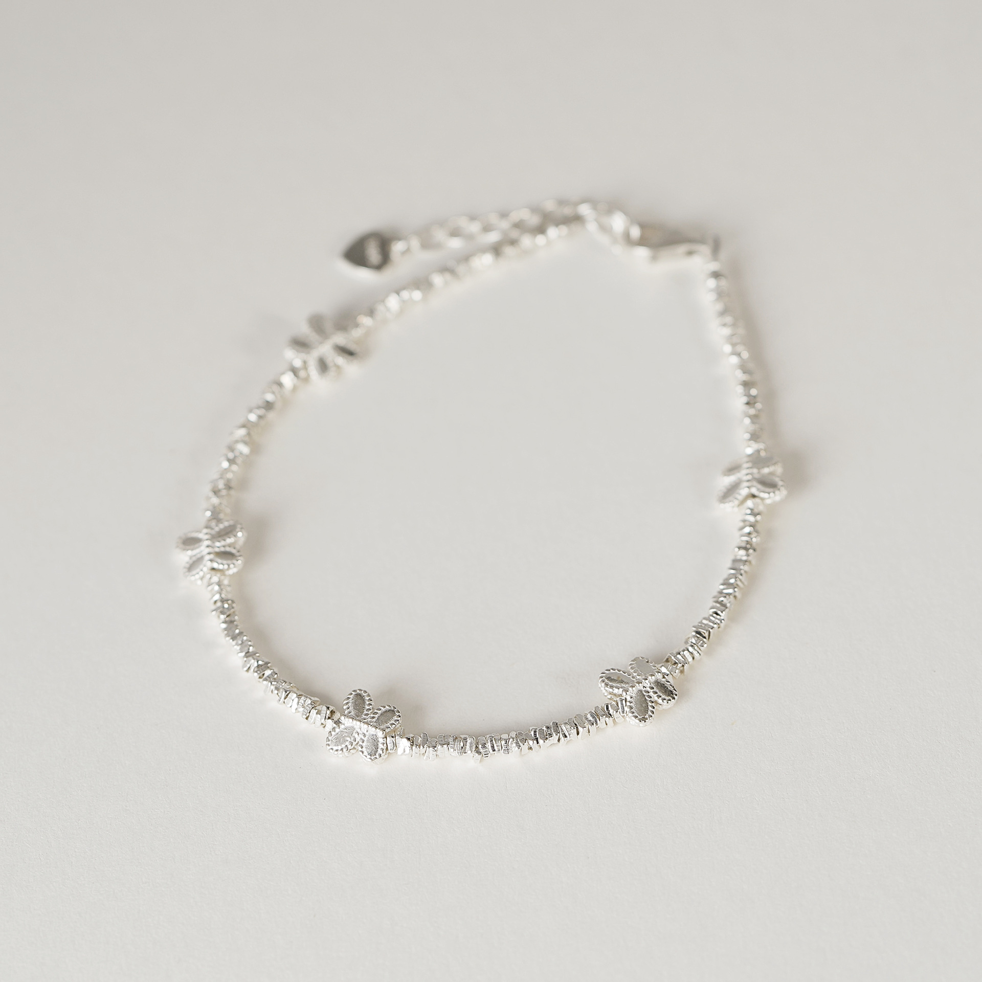 925 sterling silver bracelet - silvery