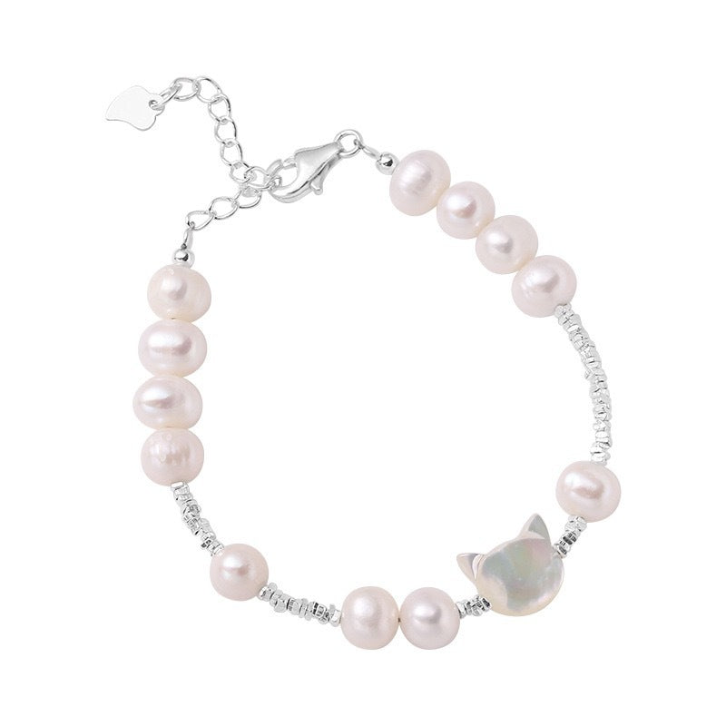 925 sterling silver freshwater pearl bracelet