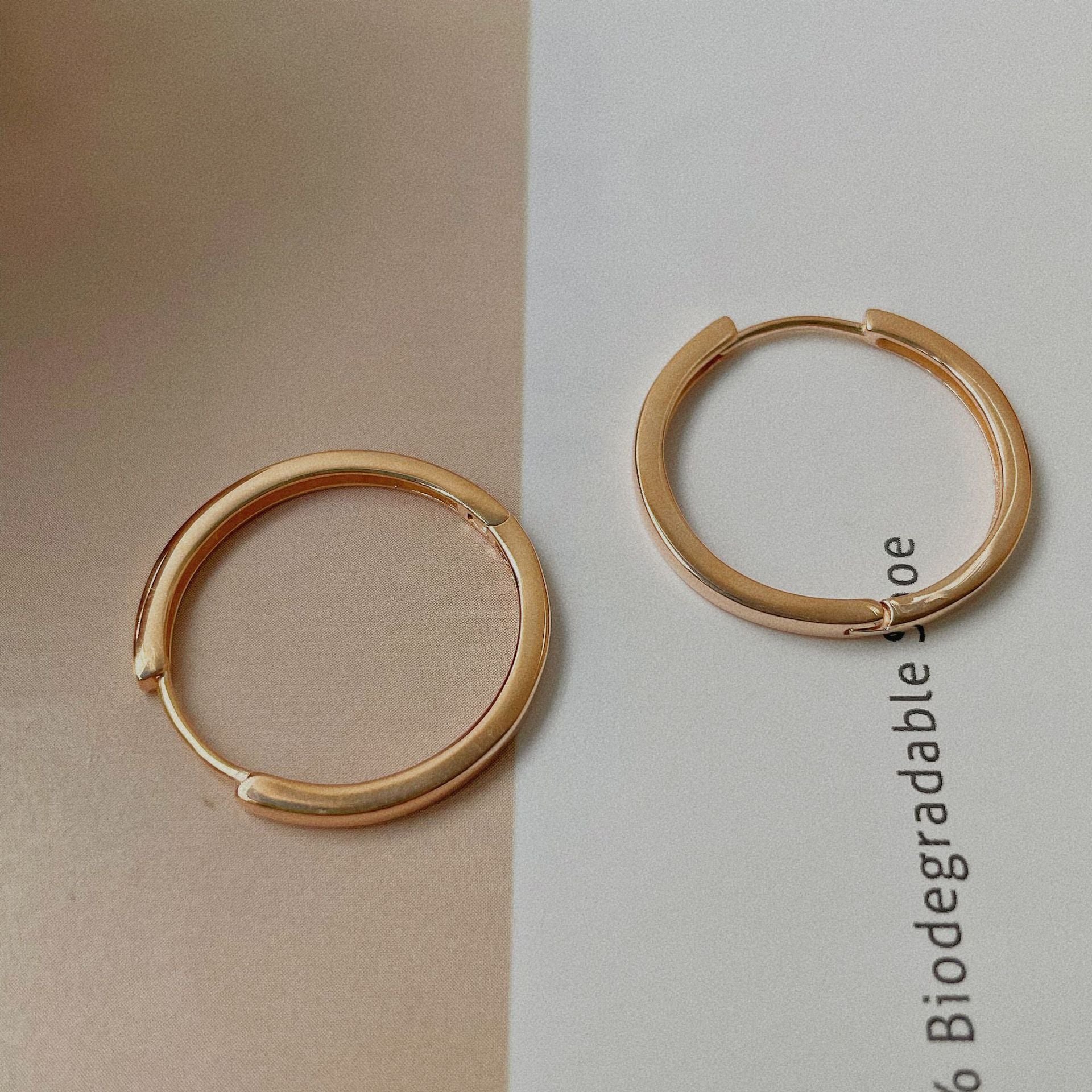 925 sterling silver earrings - champagne golden