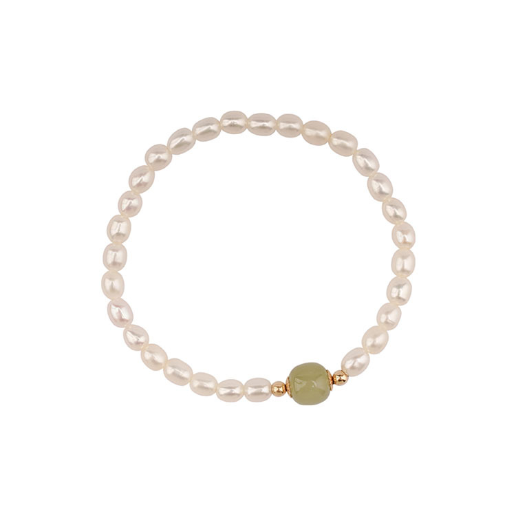 Freshwater Pearl Hotan Jade Bracelet