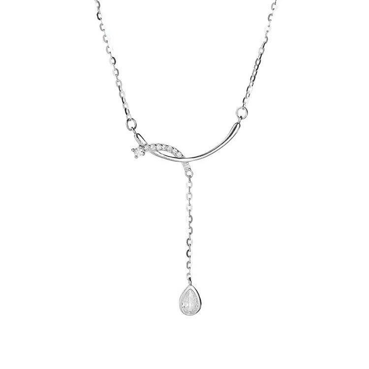 925 sterling silver tassel pendant necklace