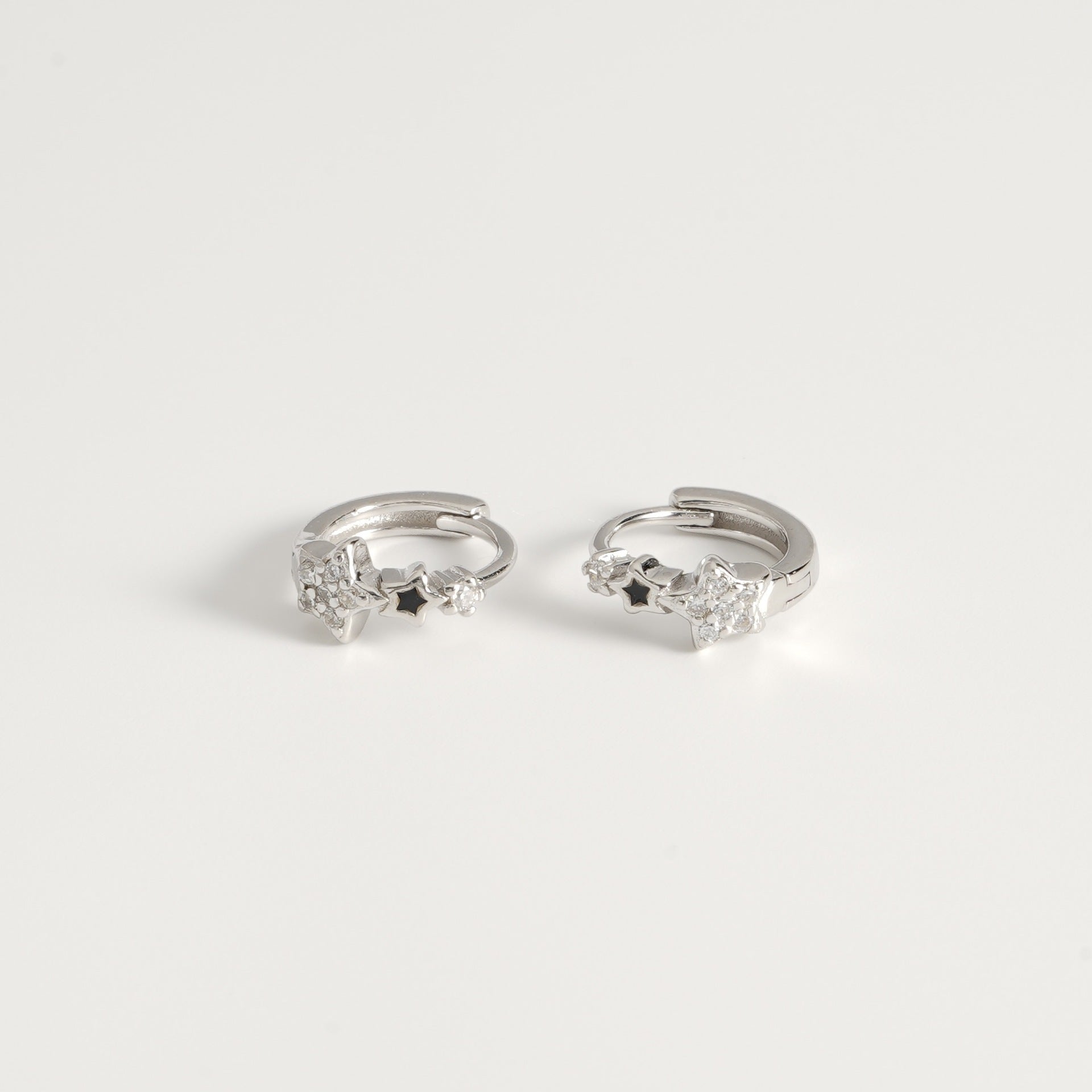 S925 sterling silver star earrings