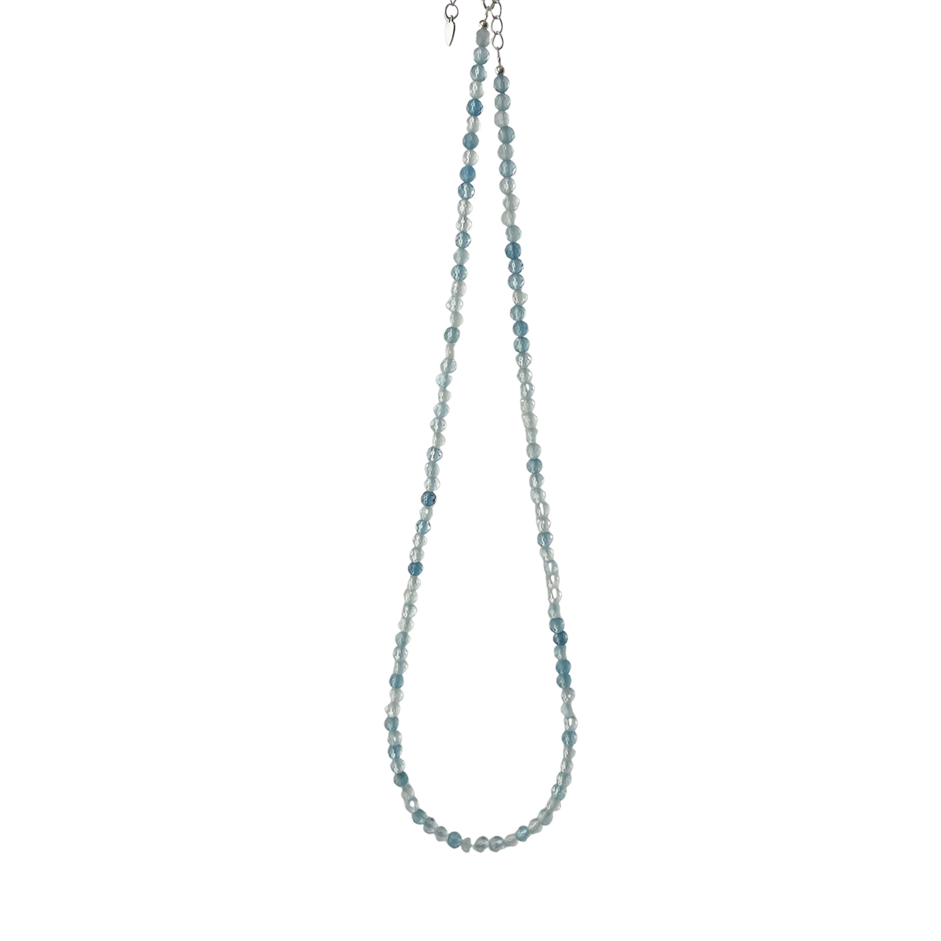 925 sterling silver aquamarine necklace