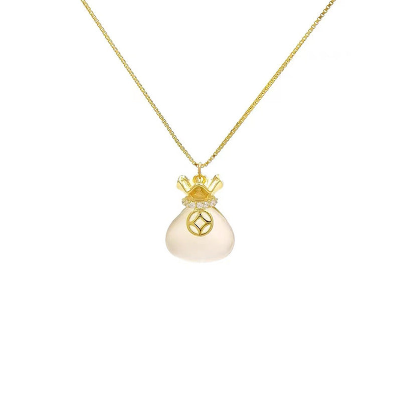 Lucky Bag Necklace - Gold