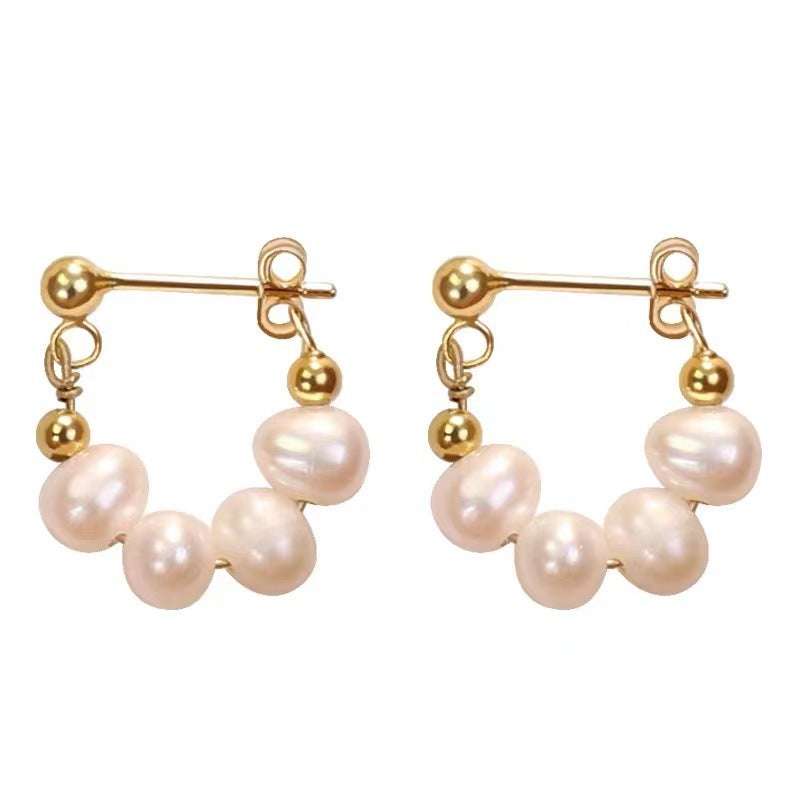 925 sterling silver freshwater pearl earrings