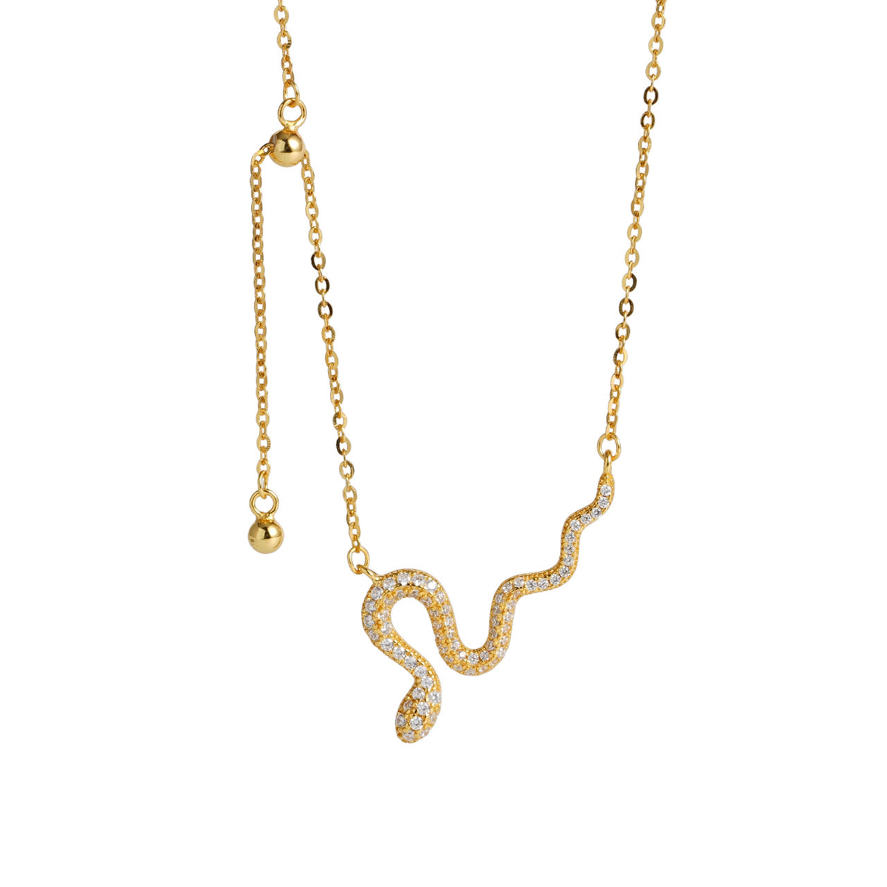 Snake pendant necklace