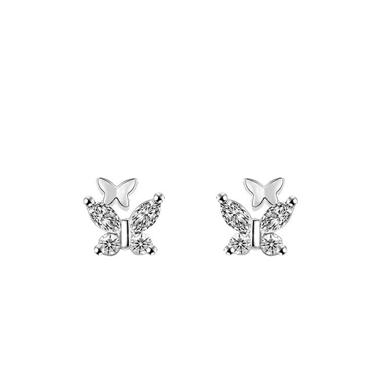 925 sterling silver  butterfly earrings