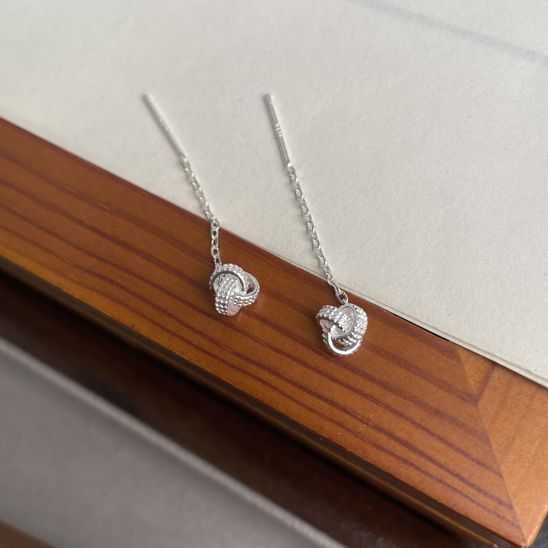 S925 sterling silver ear wire - silver