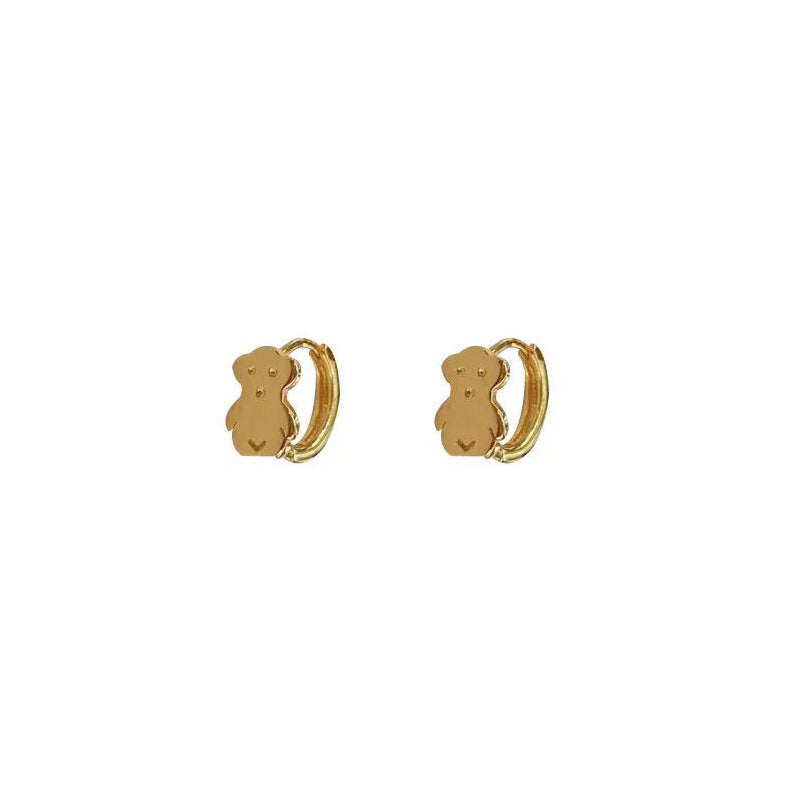 S925 sterling silver  earrings - golden