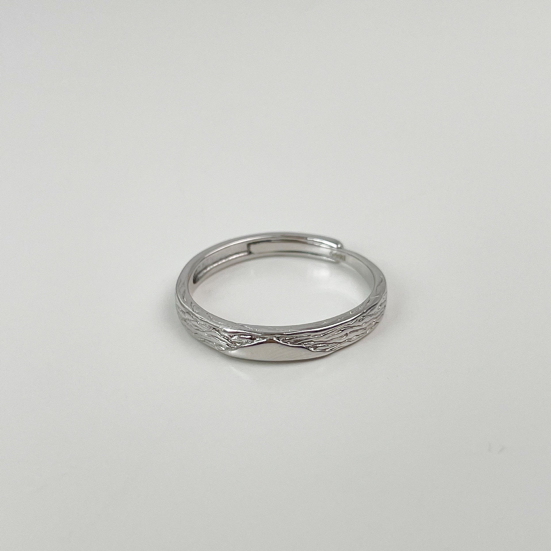 999 Silver Couple's Ring - Silvery